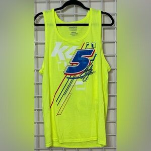 Kyle Lawson Medium Hendrick Motorsports Neon Green Tank top. New